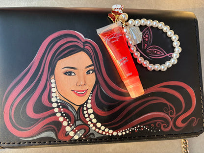 Hydrating Lip Gloss with Charm - Red